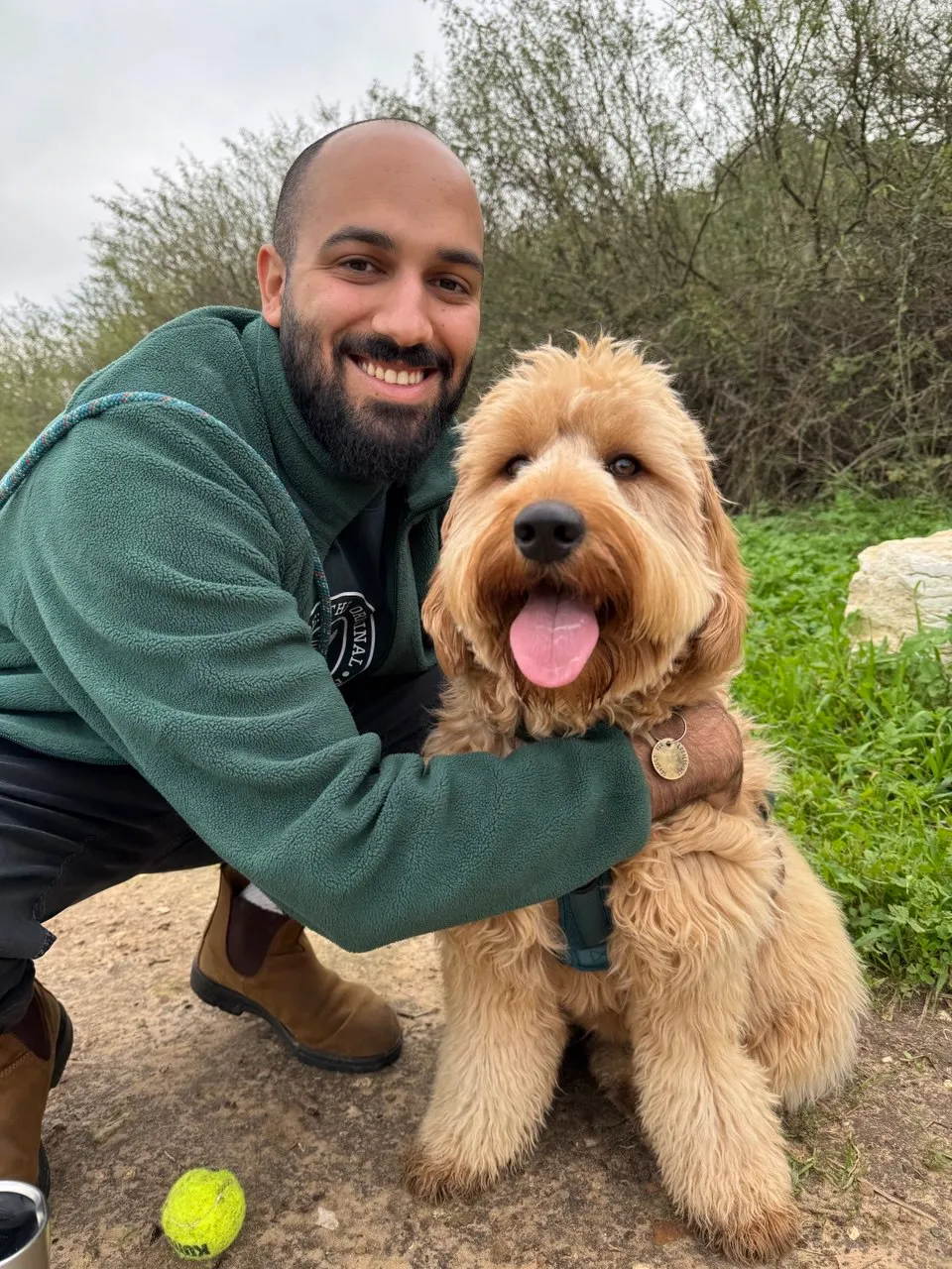 Ron Shavit and his best friend